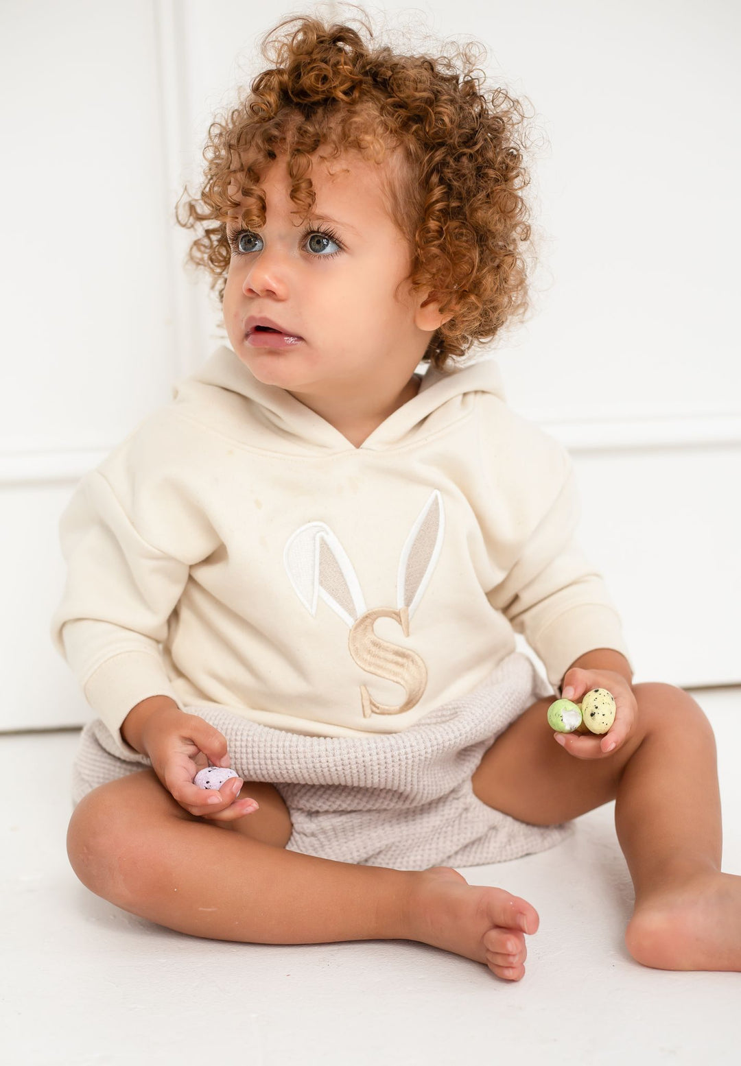 Bunny Signature Initial Hoodie - Embroidered