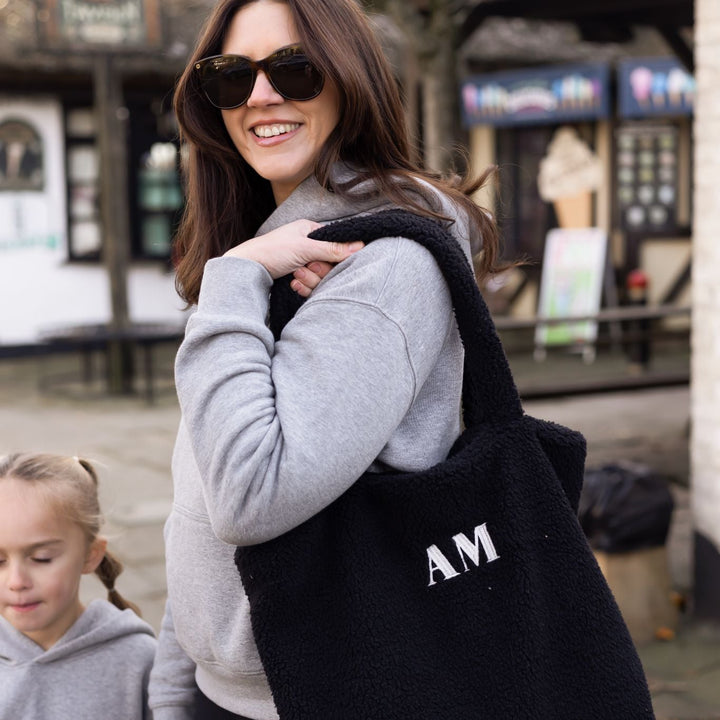 Bouclé Tote Bag – Personalised Embroidered