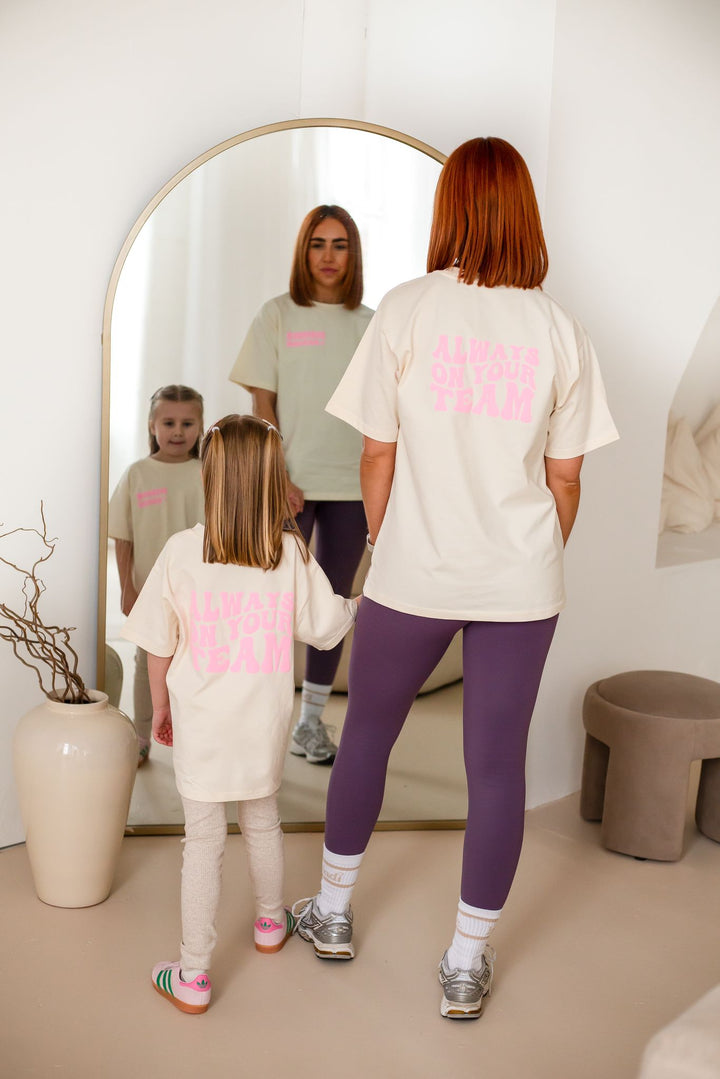 New Style Vanilla Personalise Team Tshirt - Bubble Print