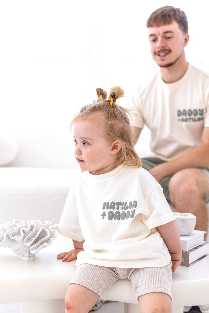 Matching Vanilla Adult Team Tshirt - Bubble Print