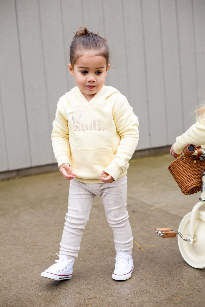 Bunny Signature Name Hoodie - Embroidered