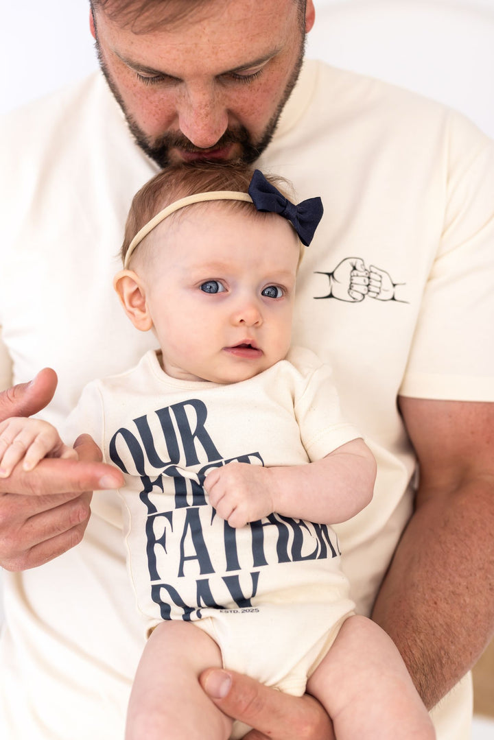 First Father's Day Signature Bodysuit - Matching Print