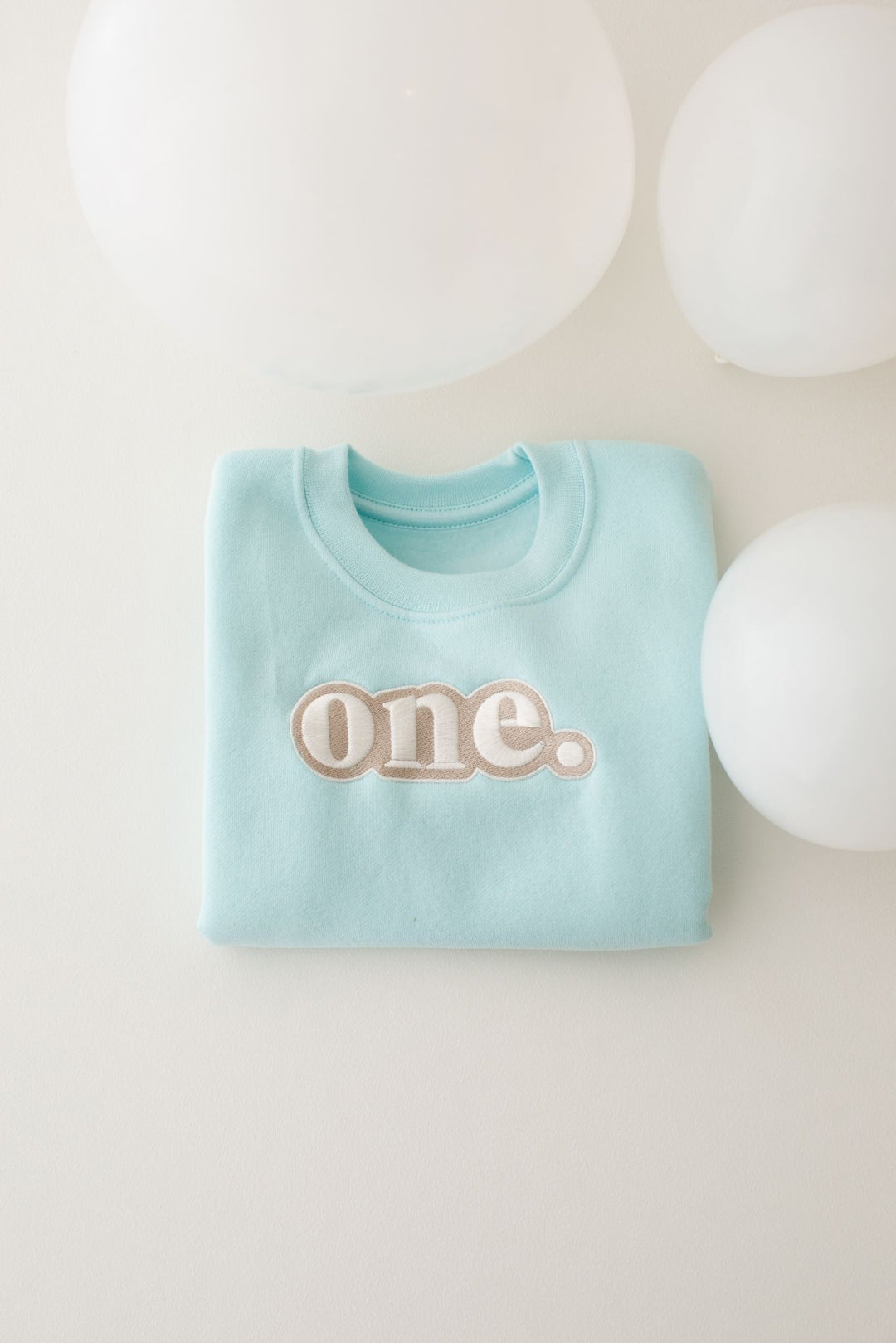 Pastel Bubble Birthday Age Sweatshirt - Embroidery