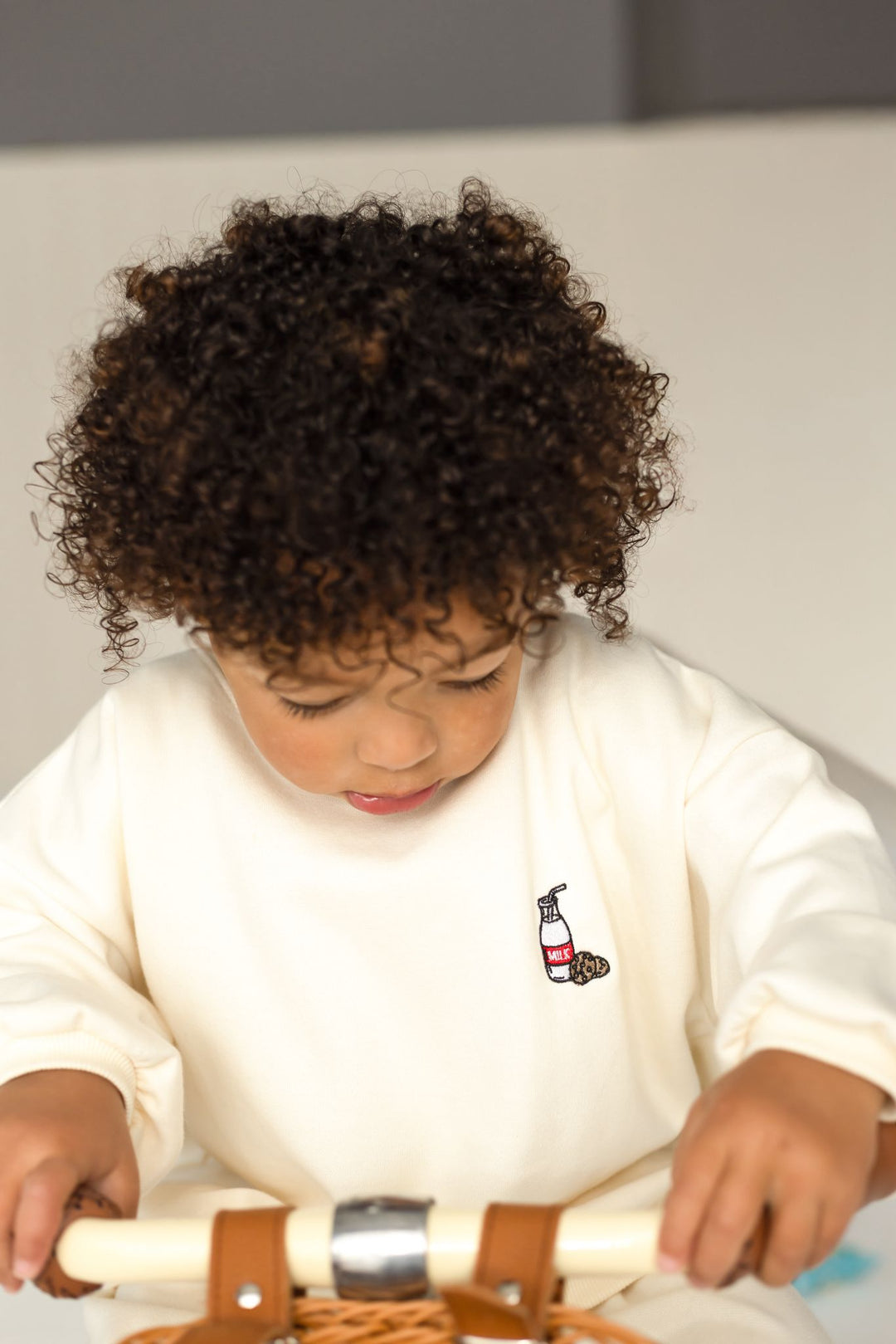 Milk + Cookies Vanilla Sweatshirt - Embroidery
