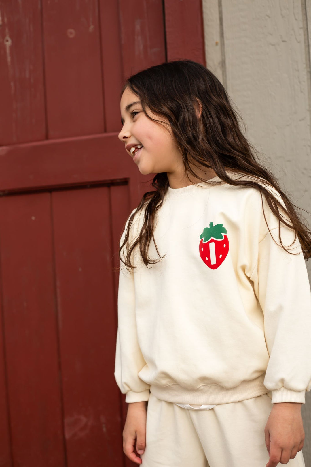 Strawberry Picking Signature Indi Elle Sweatshirt - Print