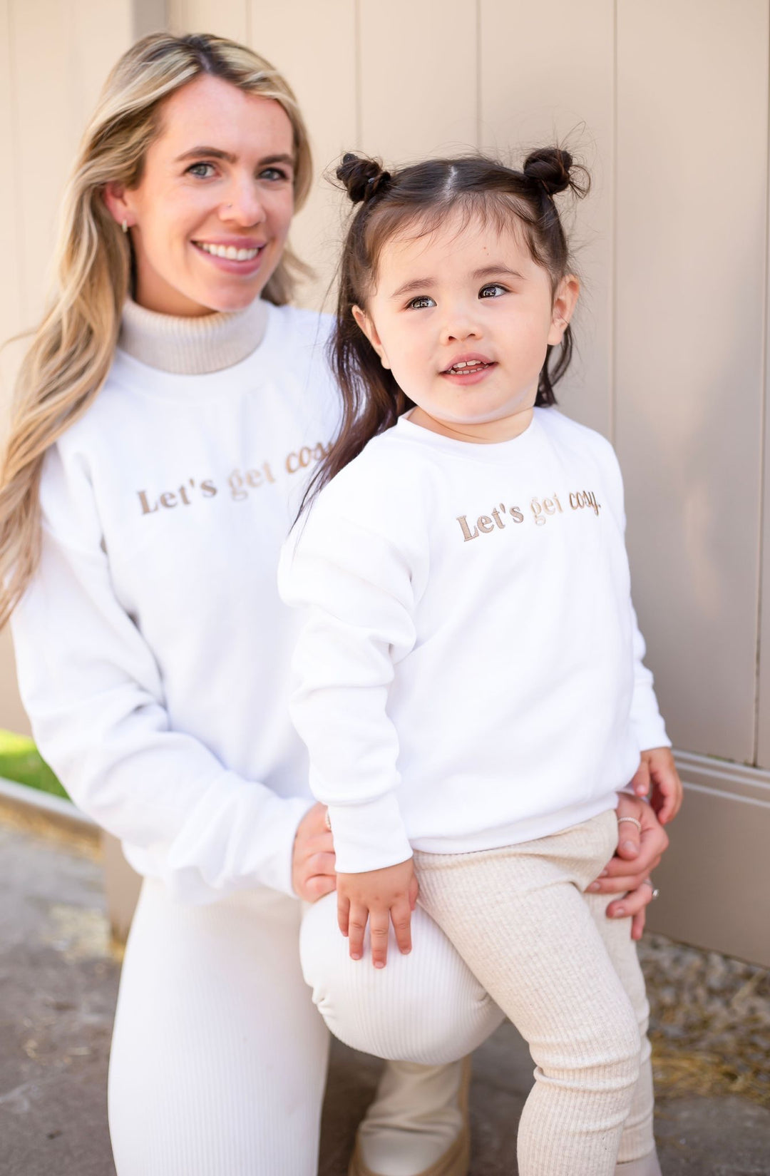 Classic Lets get cosy oversized sweatshirt - Embroidery