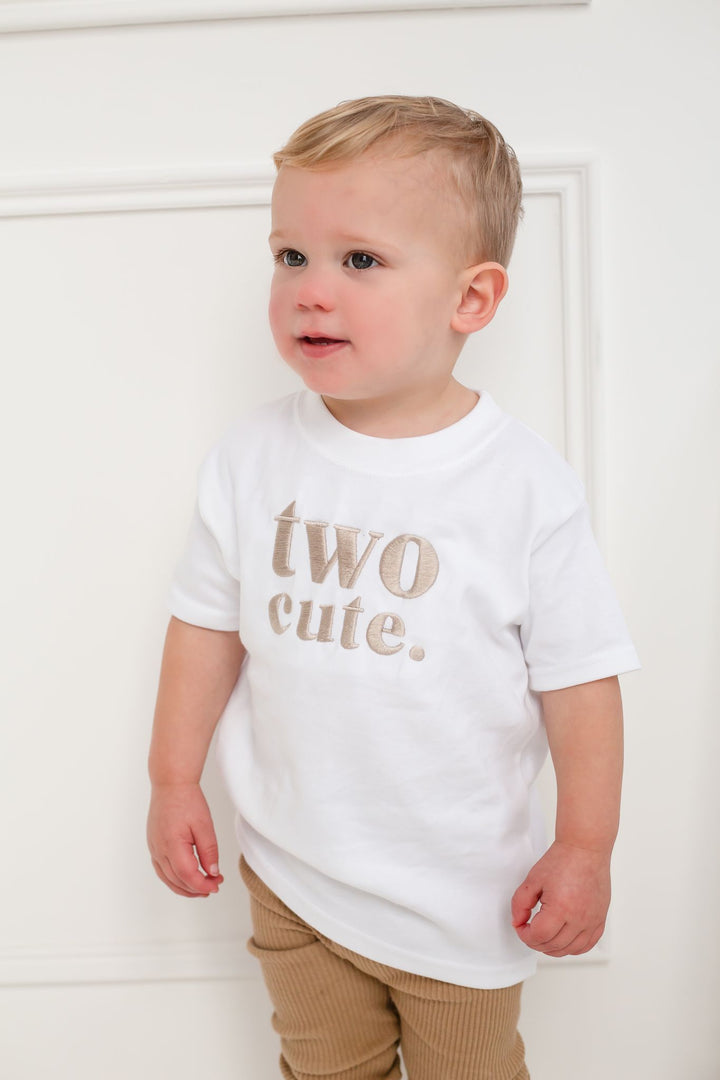 Two Cute classic Tshirt - Embroidered