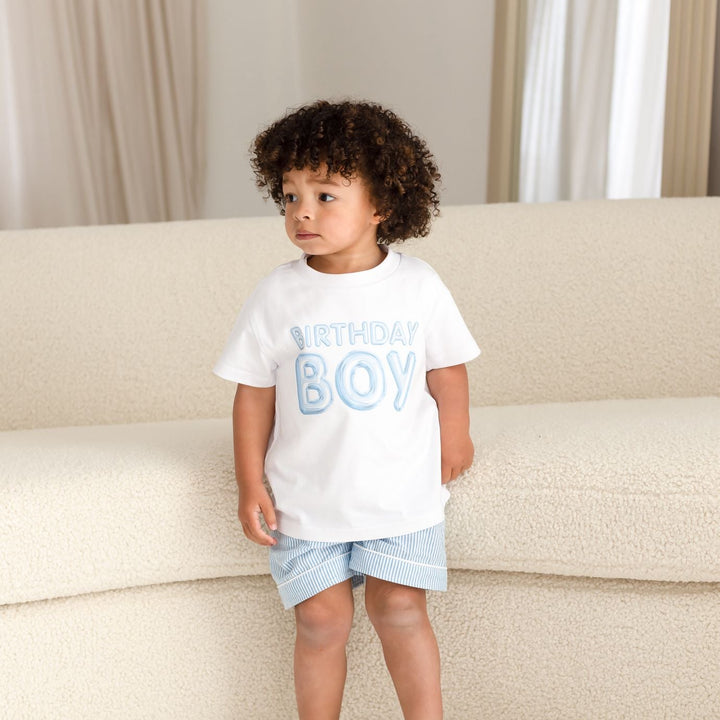 Balloon Birthday Short set - Print