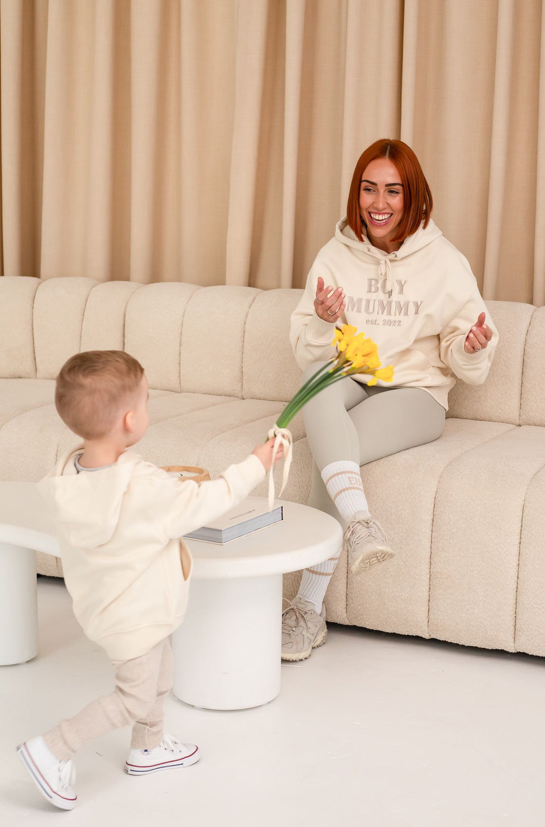 Luxe Oversized Matching Signature Hoodie - Unisex