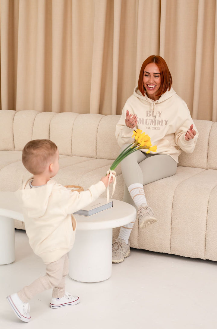 Luxe Oversized Matching Signature Hoodie - Unisex