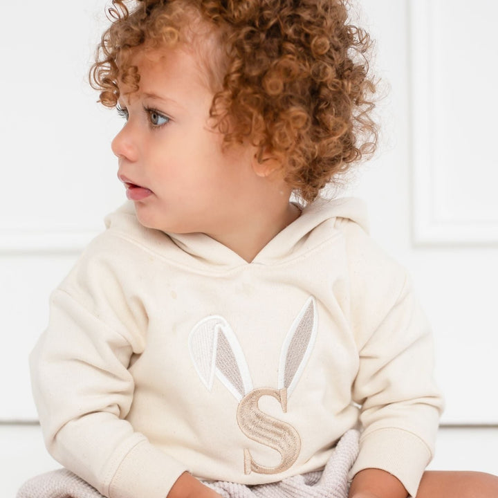 Bunny Signature Initial Hoodie - Embroidered