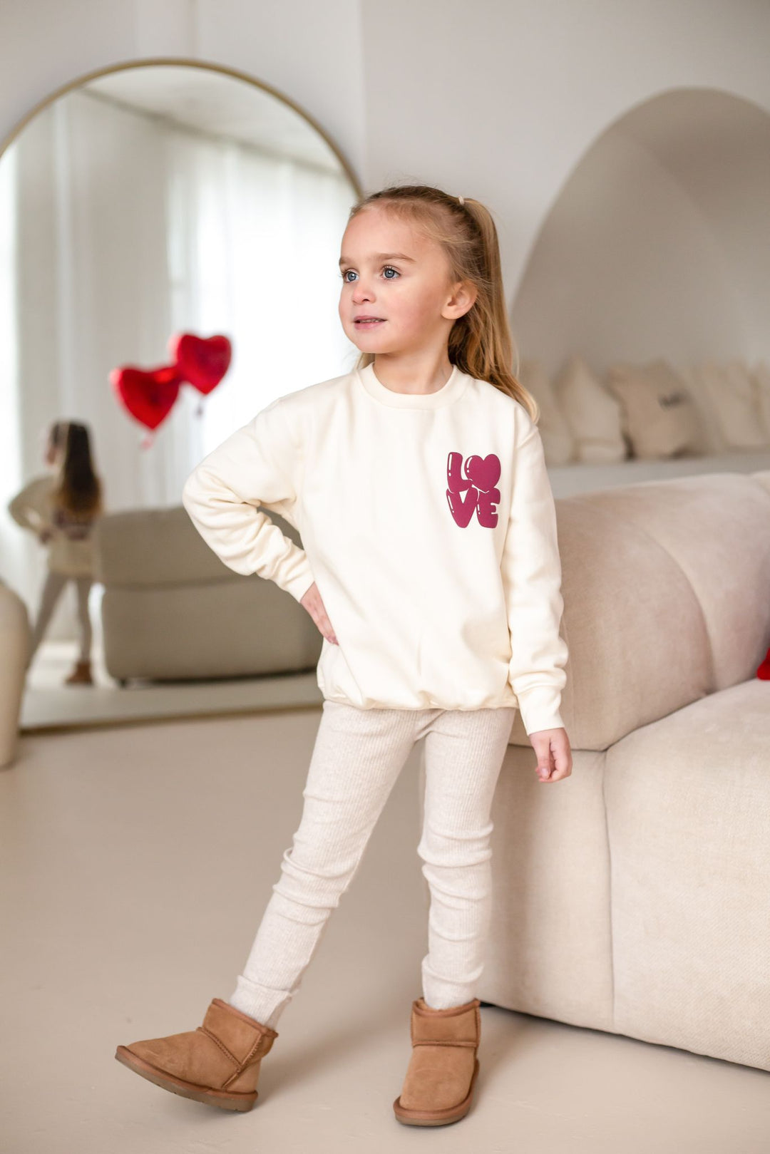 Vanilla Little Valentines Sweatshirt - Bubble print
