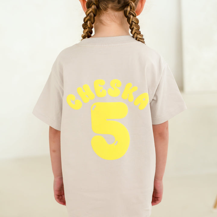 NEXT DAY New Birthday Name Tshirt - Bubble Print