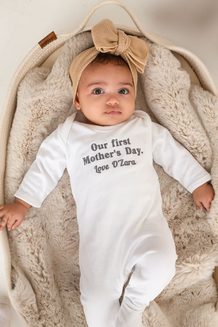 First Mother's Day Outfit - Embroidered