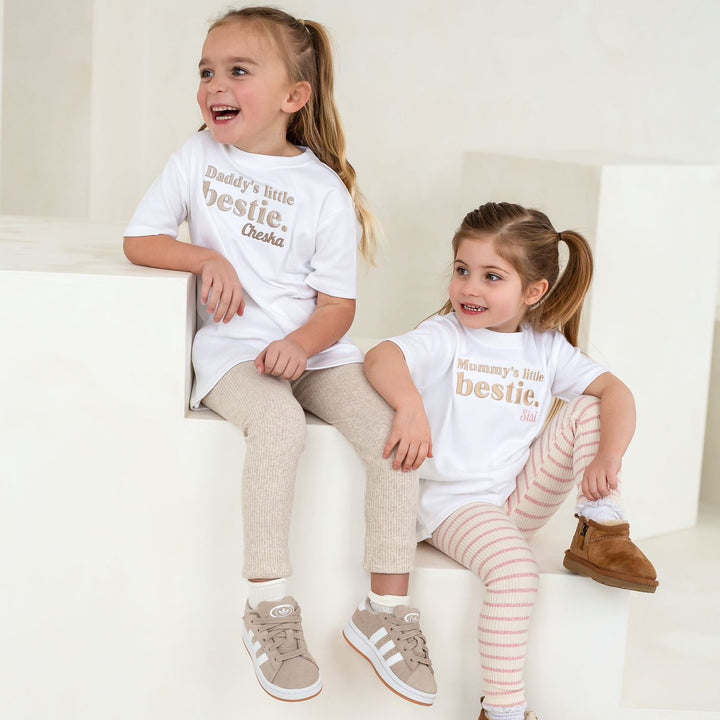 Bestie Personalised classic Tshirt - Embroidered