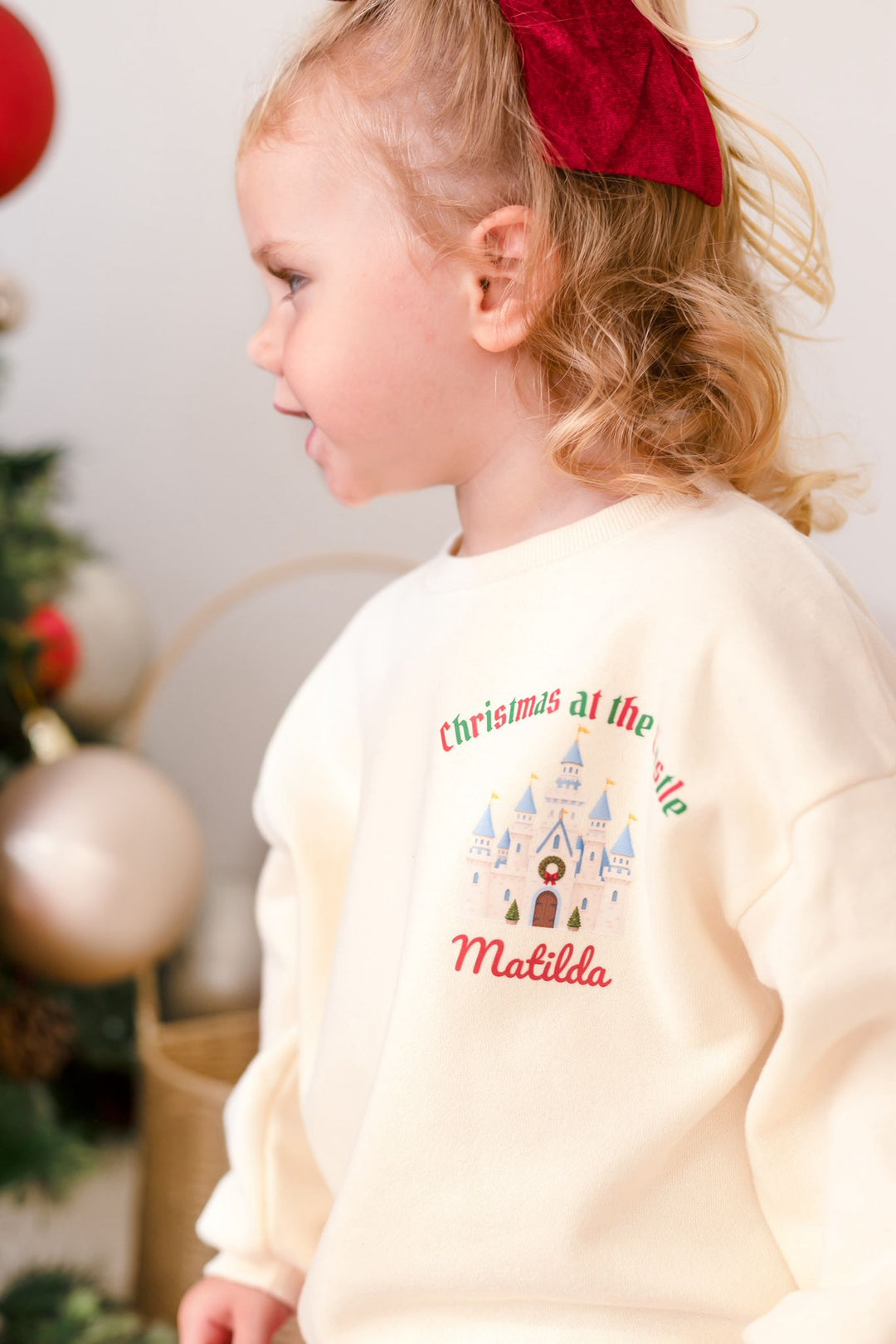Castle Inspired Festive Personalised Sweatshirt - Print