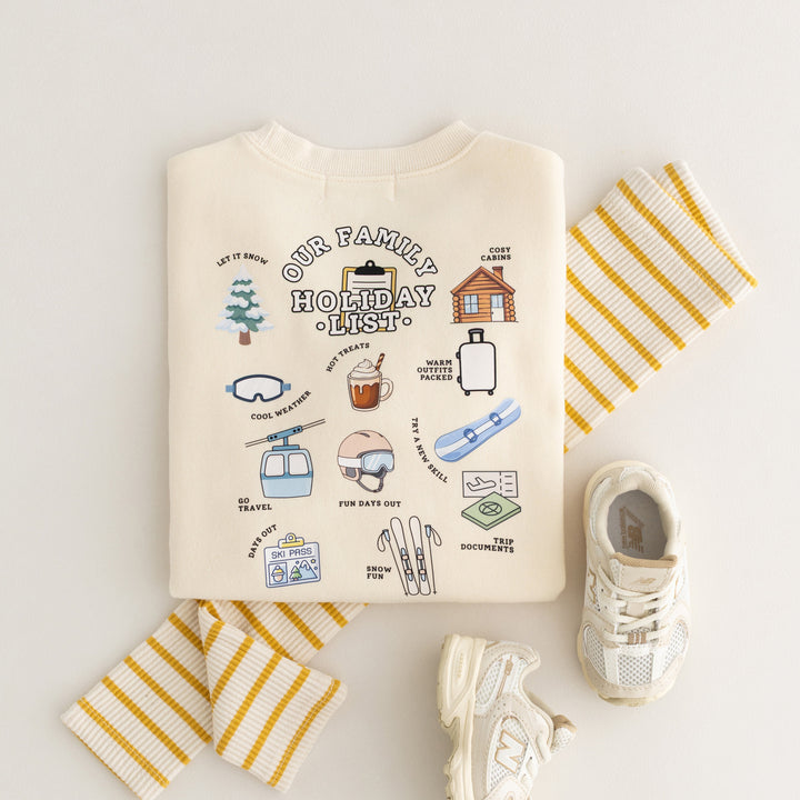 Skiing Bucket List Matching Tshirt - Print
