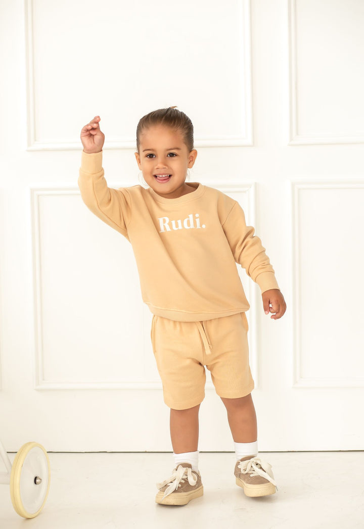 Sweatshirt & Short Set - Embroidered