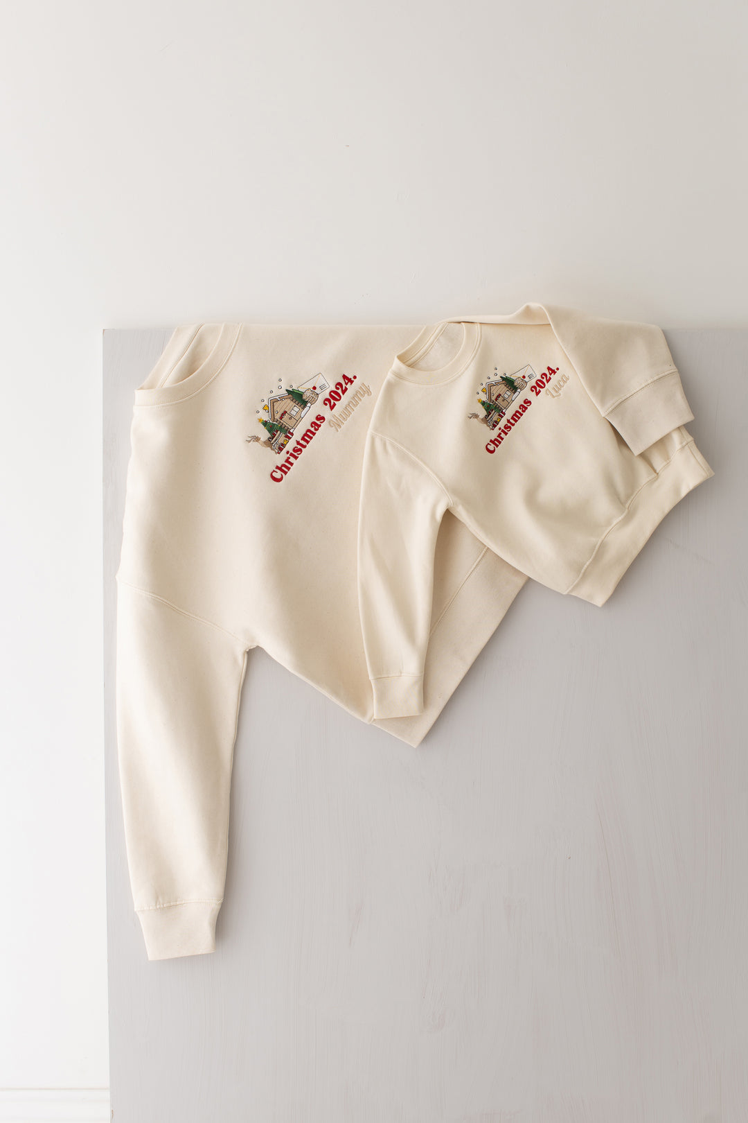 Matching Christmas 2026 Adult Sweatshirt - Embroidered