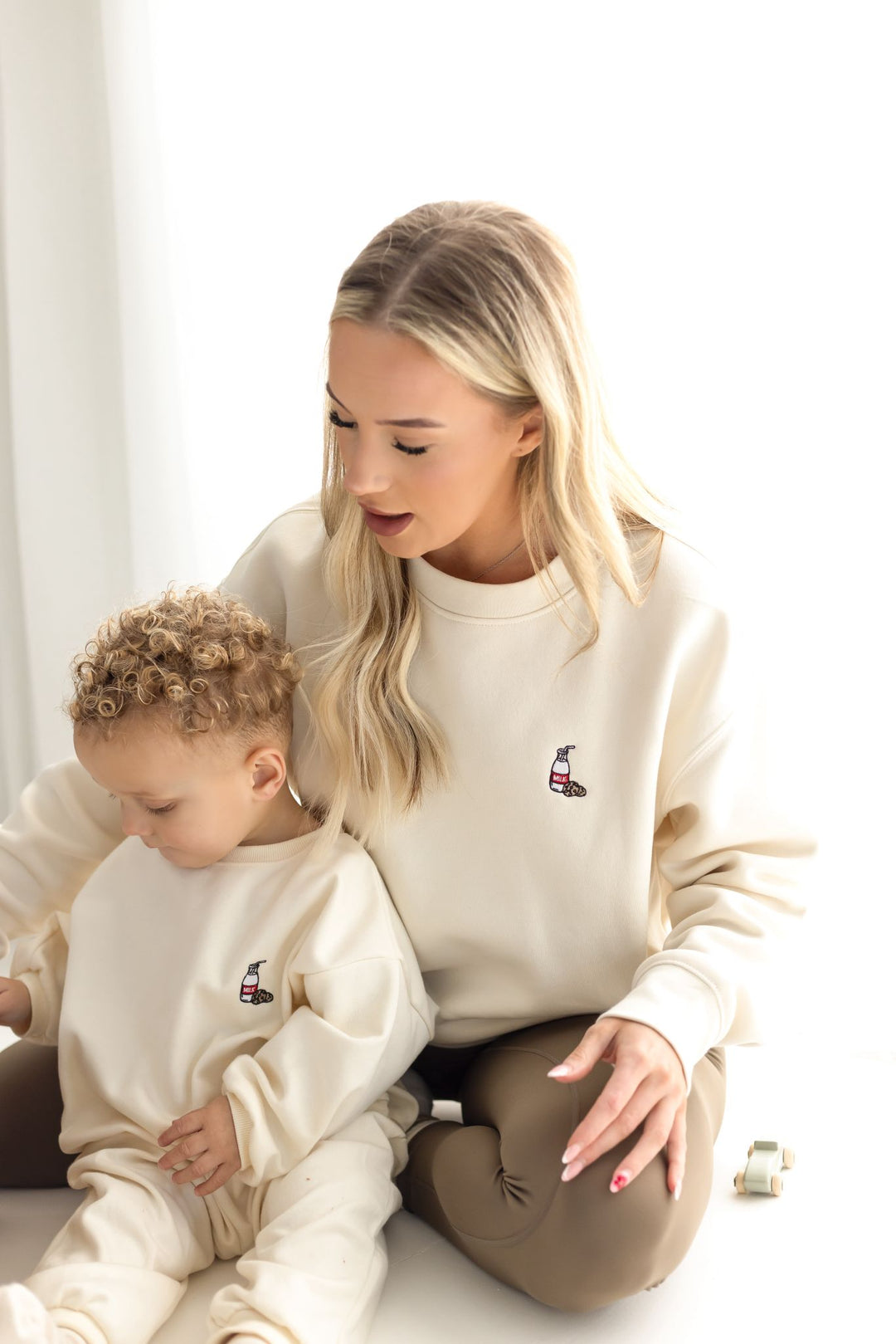 Milk + Cookies Vanilla Sweatshirt - Embroidery