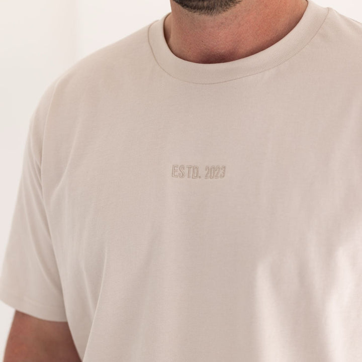 Adult ESTD. Tshirt - Matching Embroidery