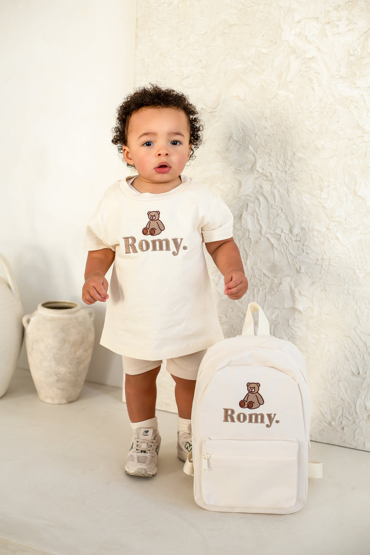 Bear Vanilla Name Tshirt - Embroidered