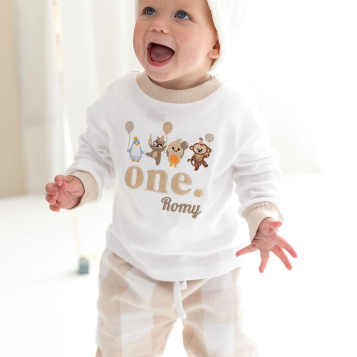 New Checked Birthday PJ Set