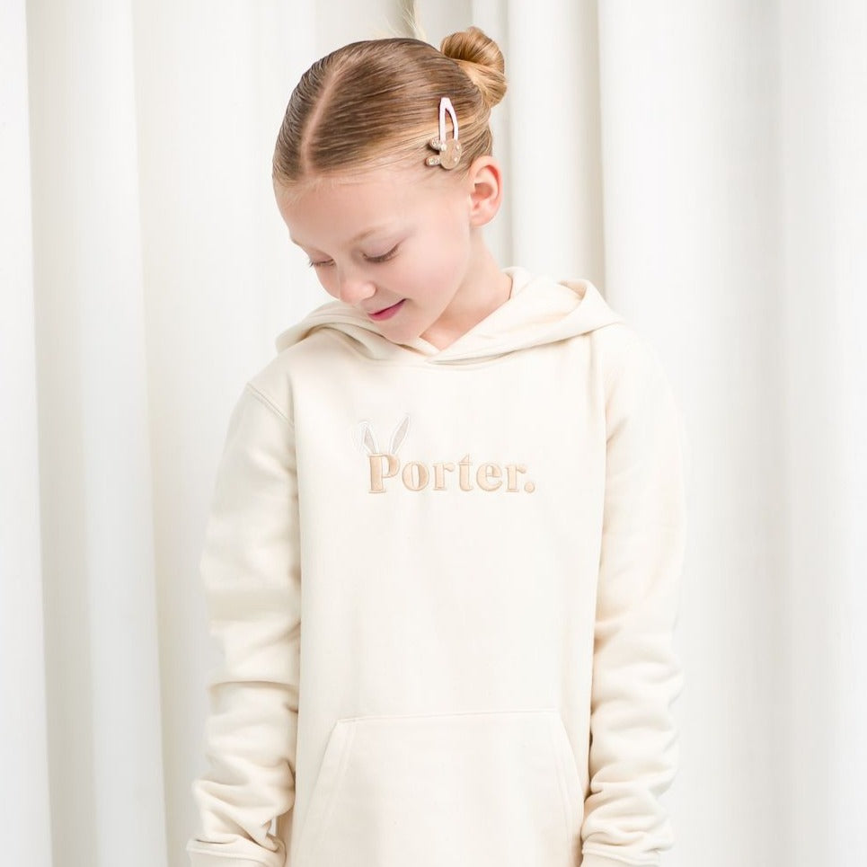 Bunny Signature Name Hoodie - Embroidered