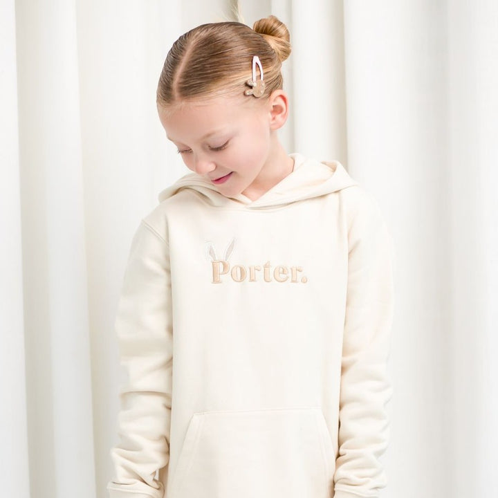 Bunny Signature Name Hoodie - Embroidered