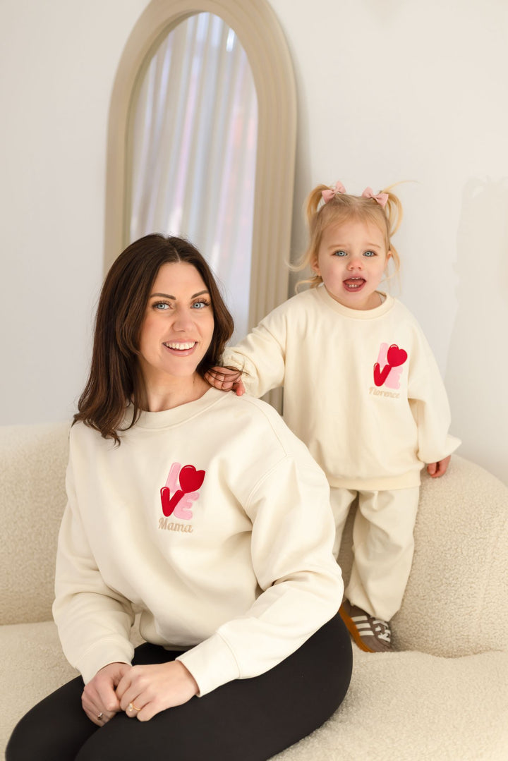 LOVE Adult Sweatshirt - Embroidered