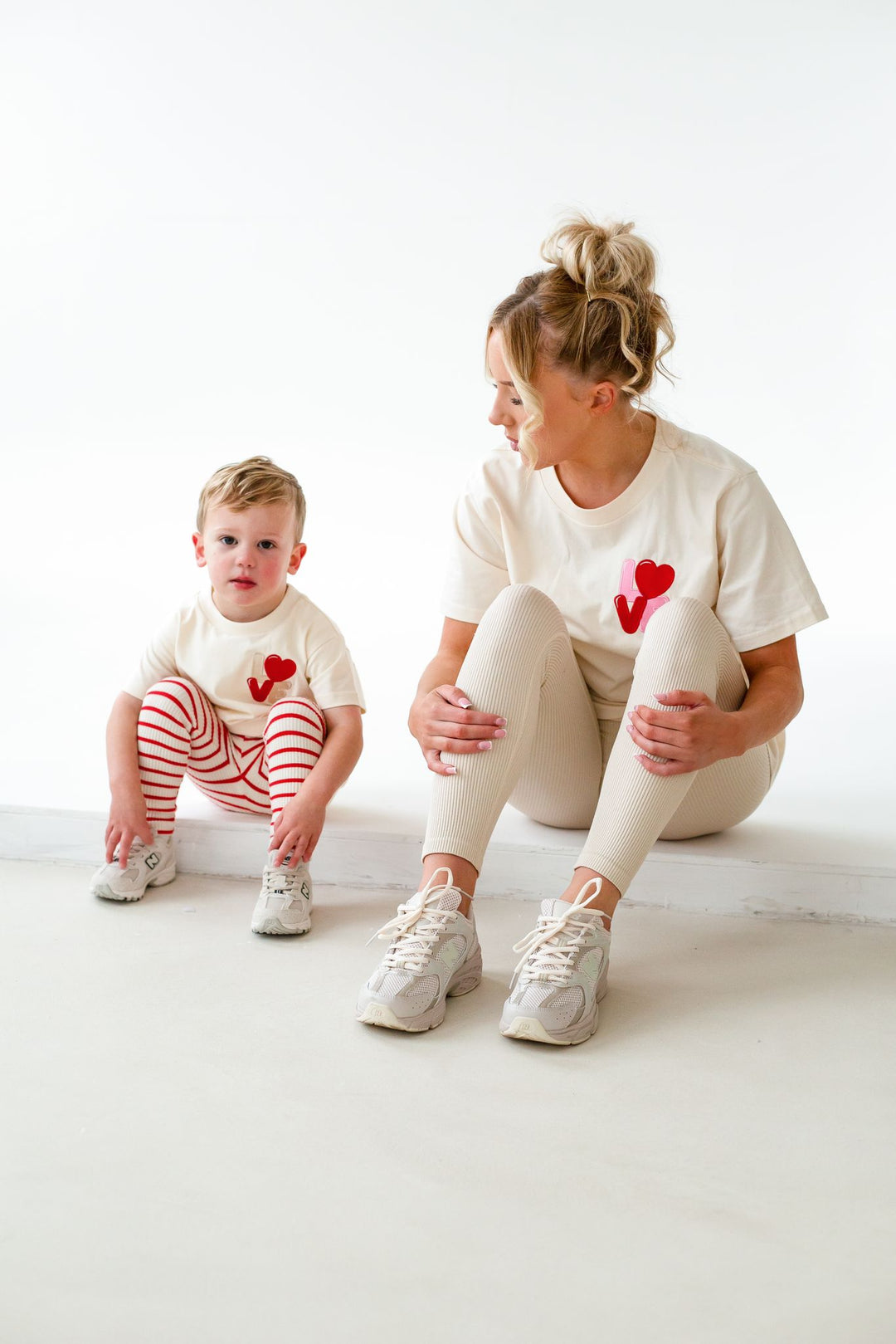 Adult Matching Vanilla Love Tshirt - Embroidered