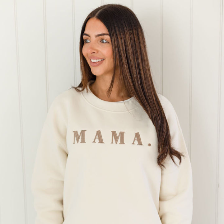 MAMA design CHOCOLATE Womens Sweatshirt - Embroidered