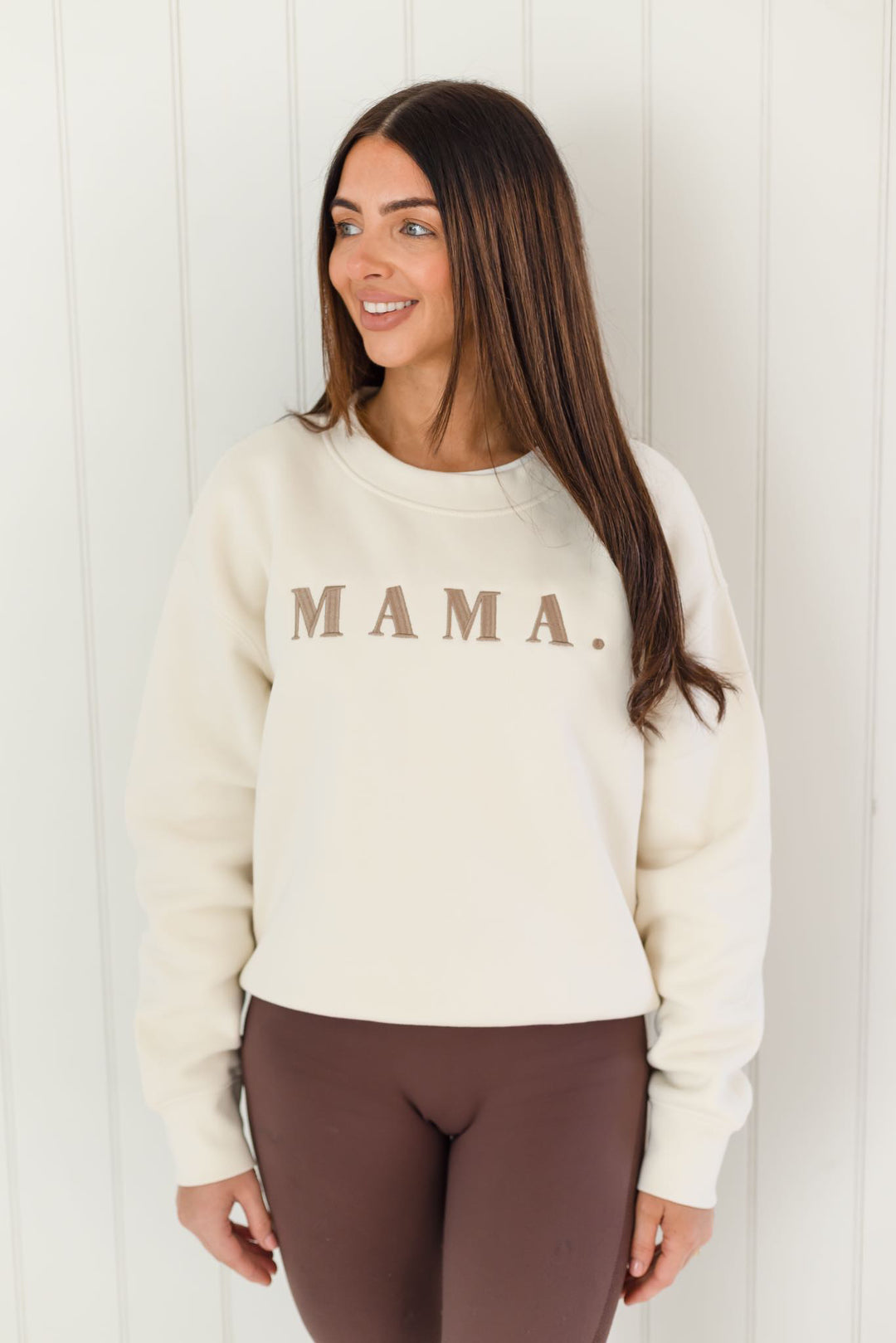 MAMA design CHOCOLATE Womens Sweatshirt - Embroidered