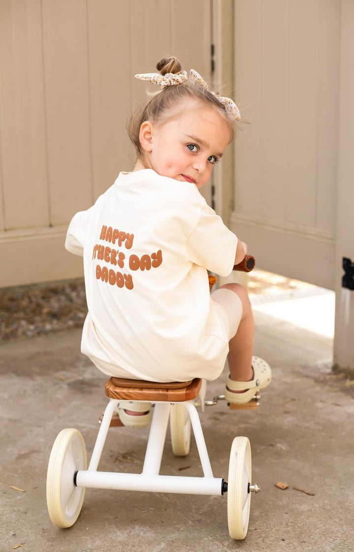 New Style Vanilla Personalise Father's Day Tshirt - Bubble Print
