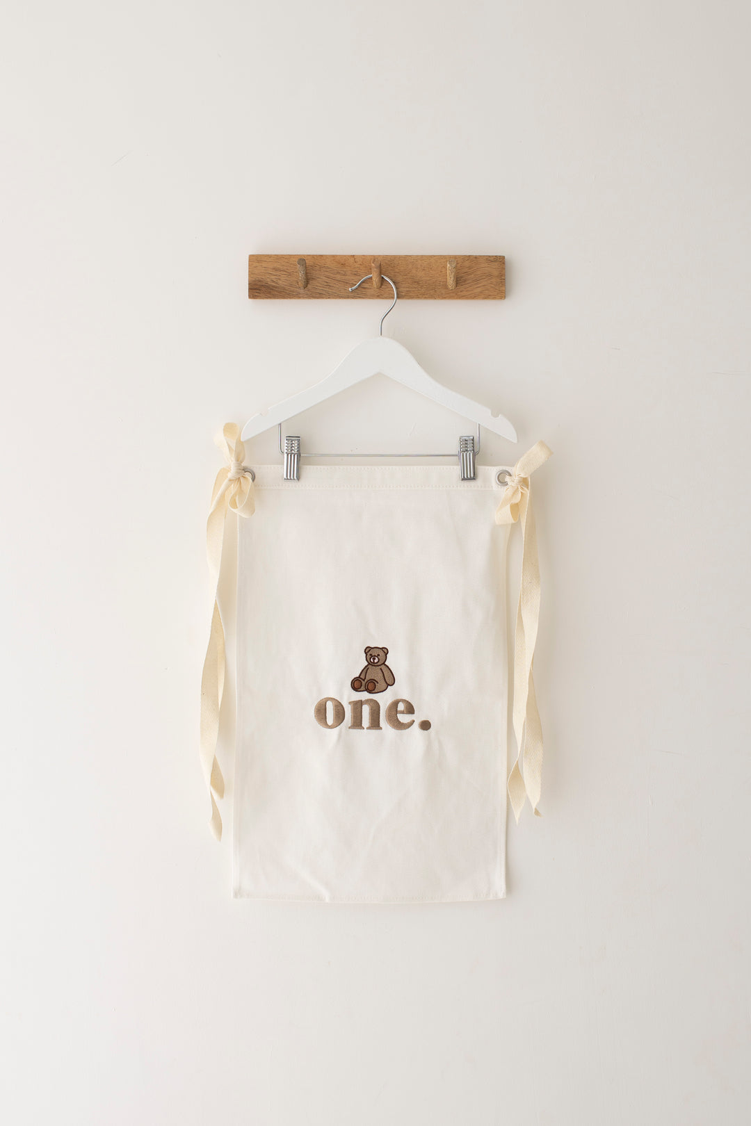 Bear Birthday Banner - Embroidered