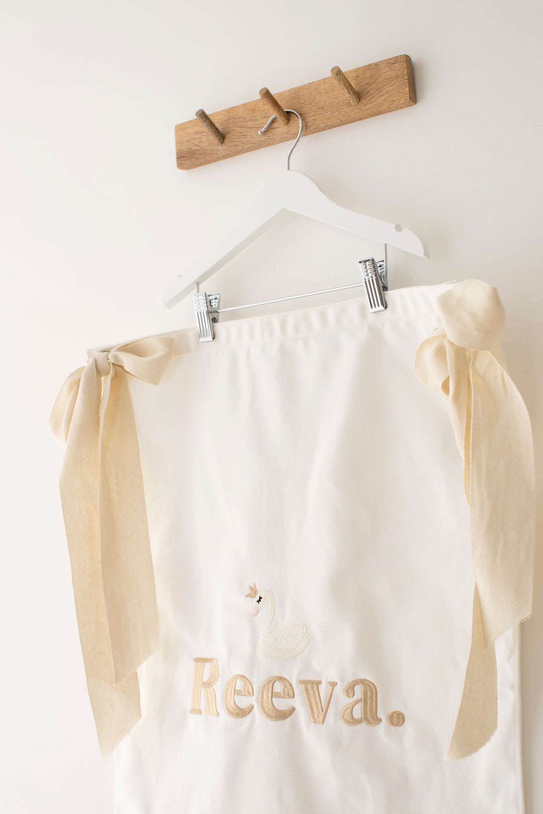 Swan Name Wall Banner - Embroidered