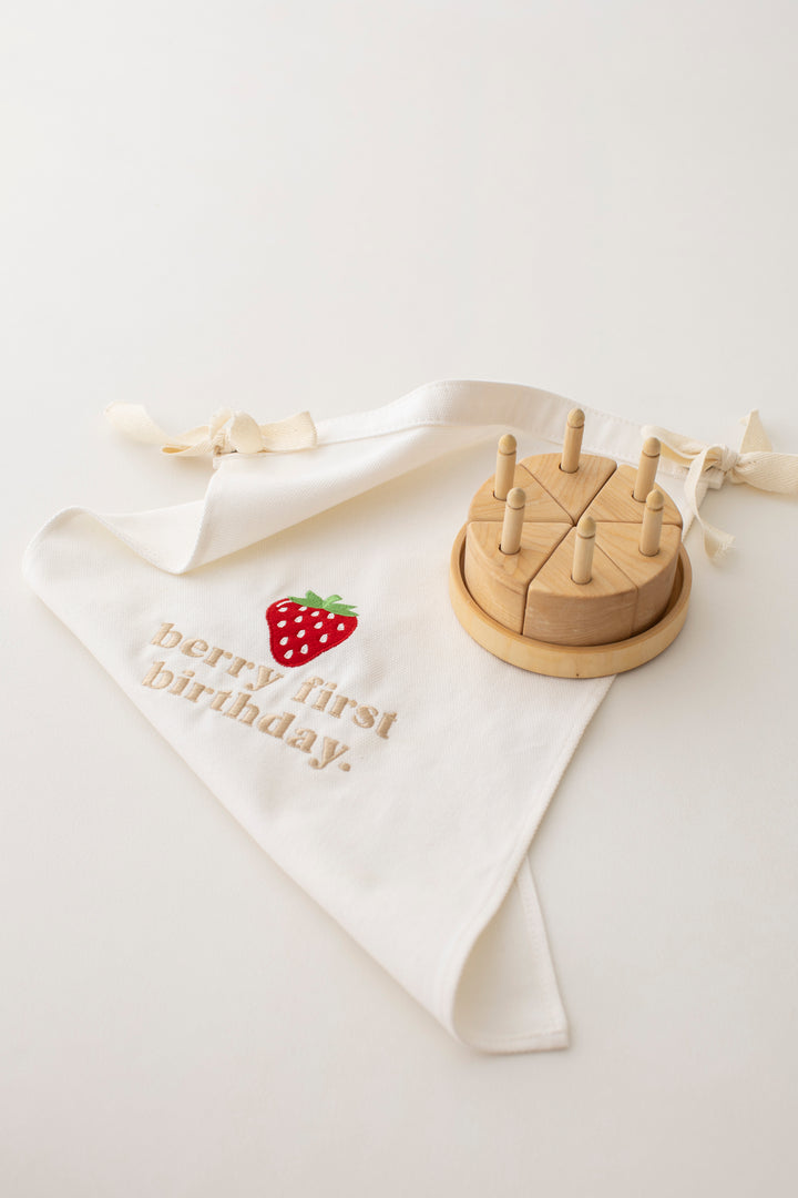 Berry Birthday Banner - Embroidered