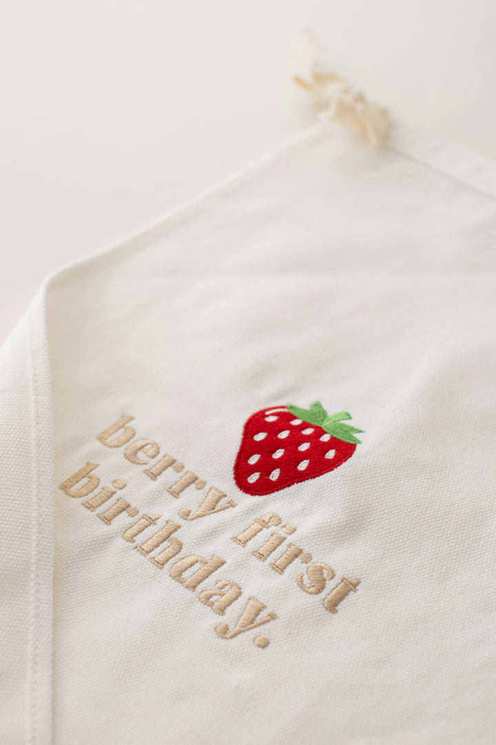 Berry Birthday Banner - Embroidered