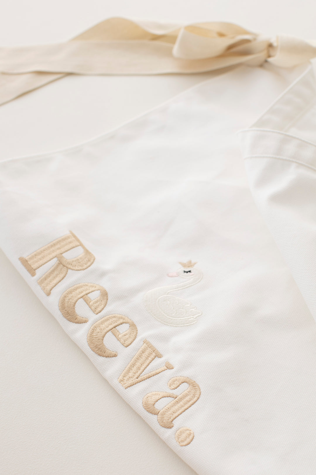 Swan Name Wall Banner - Embroidered