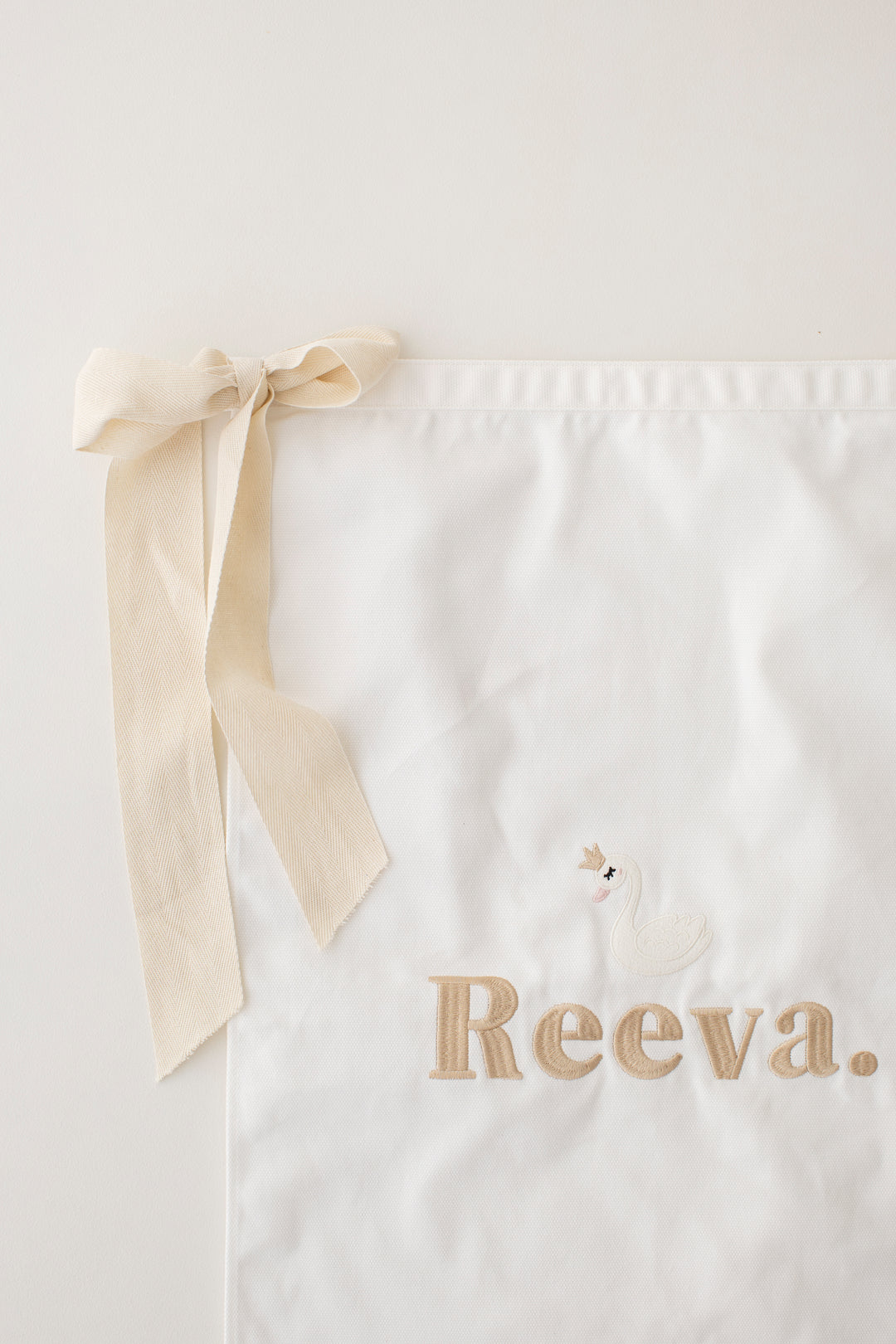Swan Name Wall Banner - Embroidered