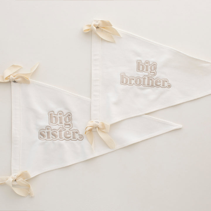 Sibling Wall Flag Banner - Embroidered