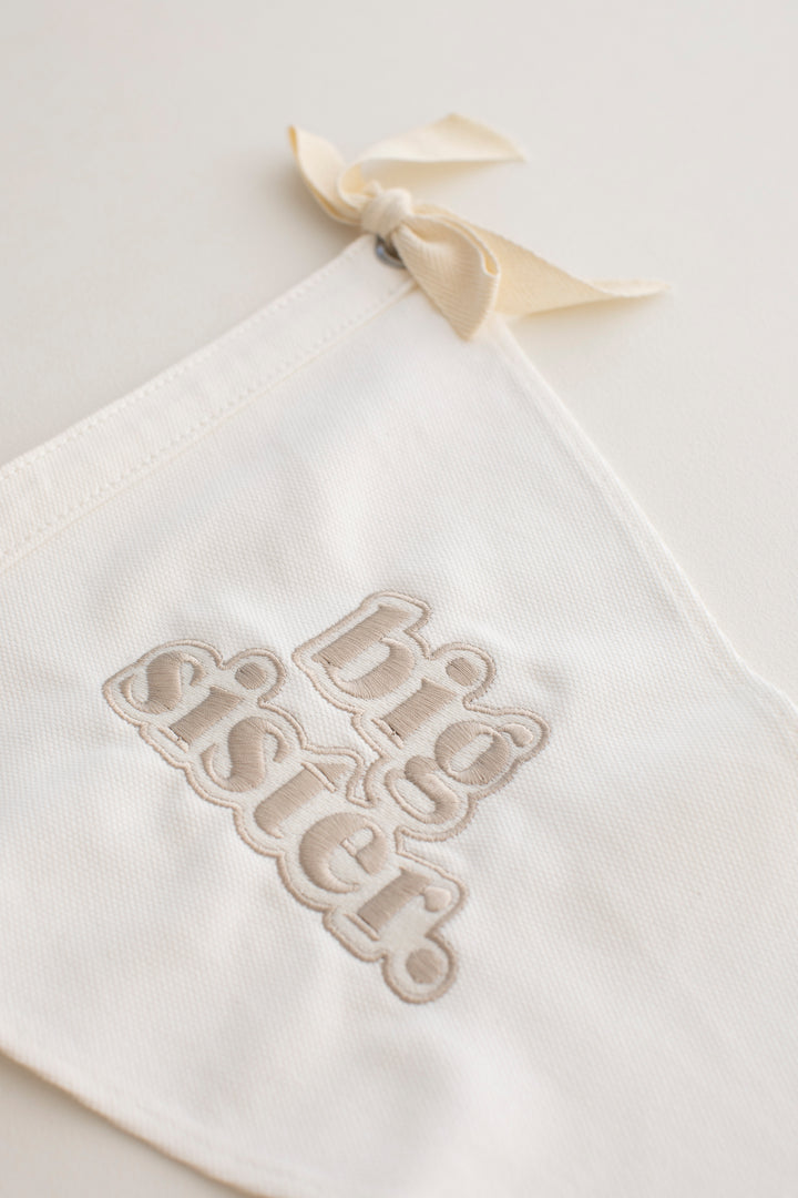 Sibling Wall Flag Banner - Embroidered