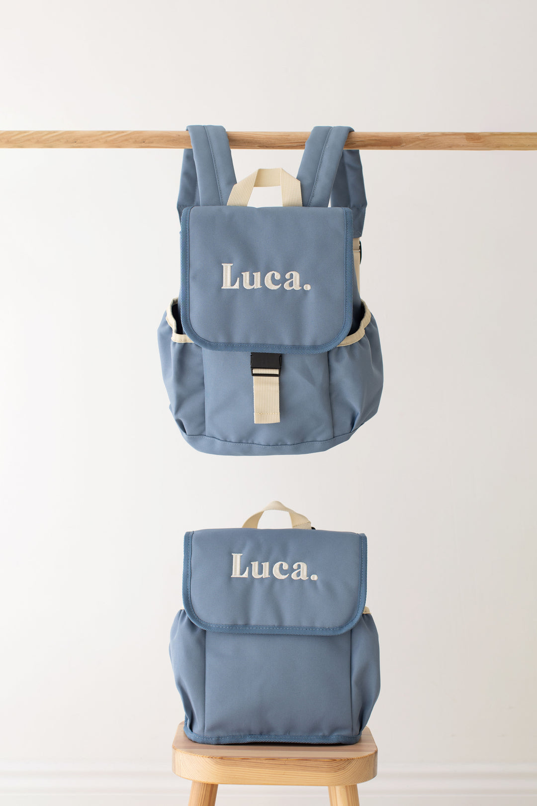 New Pastel Mini Backpack - Embroidered