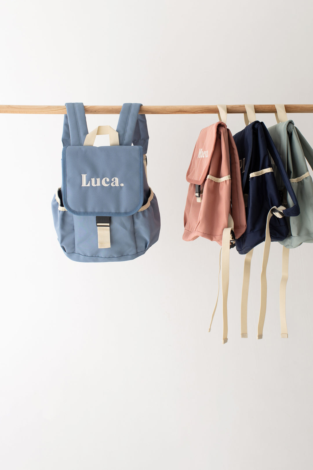 New Pastel Mini Backpack - Embroidered