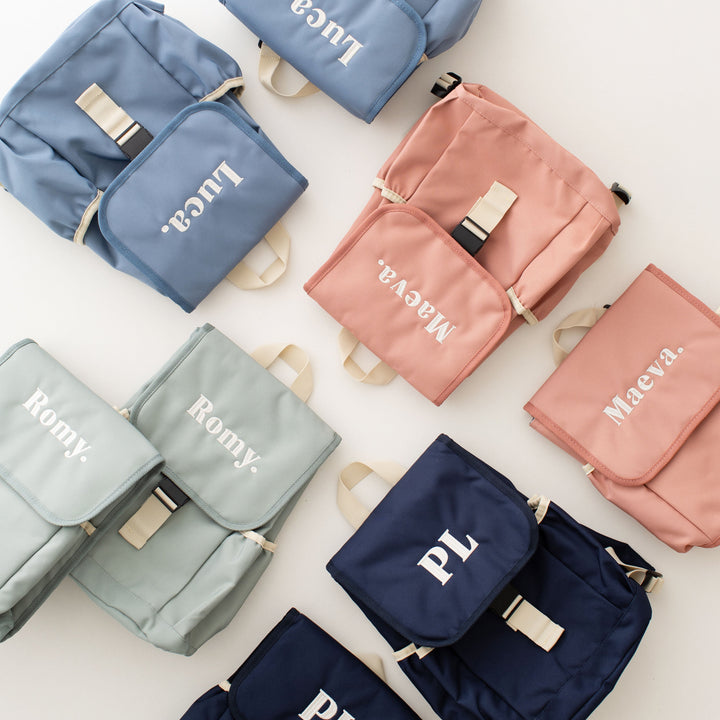 New Pastel Mini Backpack - Embroidered