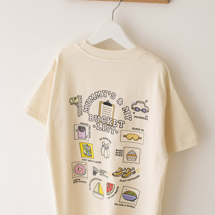 Kids Bucket List Vanilla T-Shirt - Print