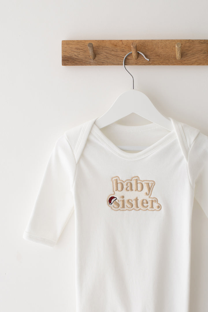 Christmas Inspired Baby Family Rompersuit - Bubble Embroidered