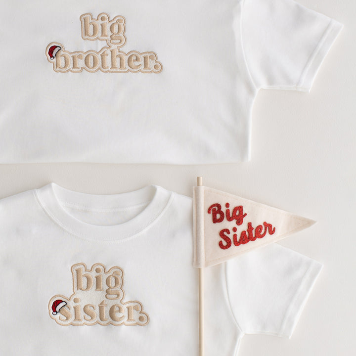 Christmas Inspired Sibling Tshirt Classic - Embroidered