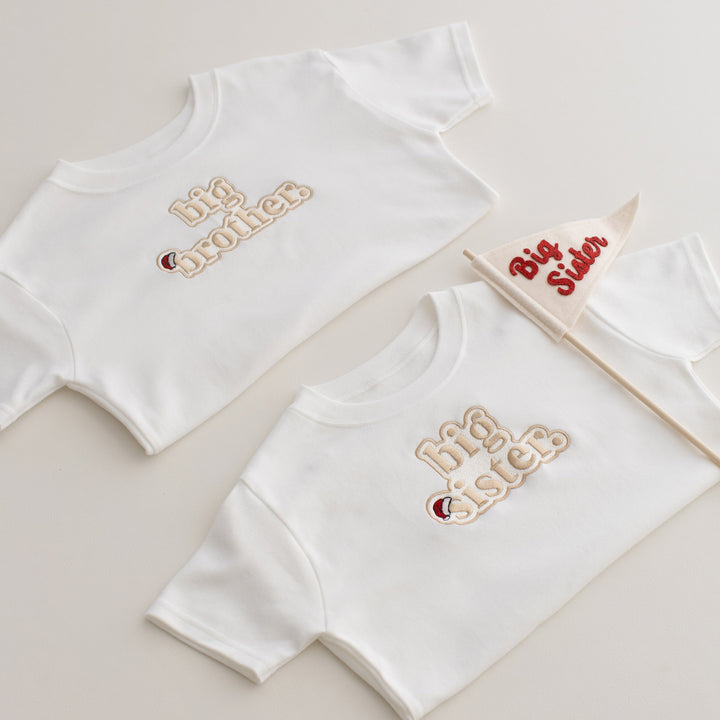 Christmas Inspired Sibling Tshirt Classic - Embroidered
