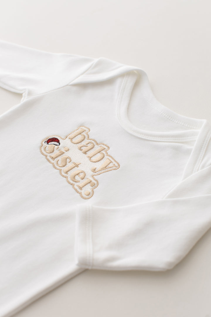 Christmas Inspired Baby Family Rompersuit - Bubble Embroidered